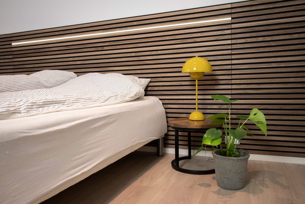 led strips for our wooden acoustic panels