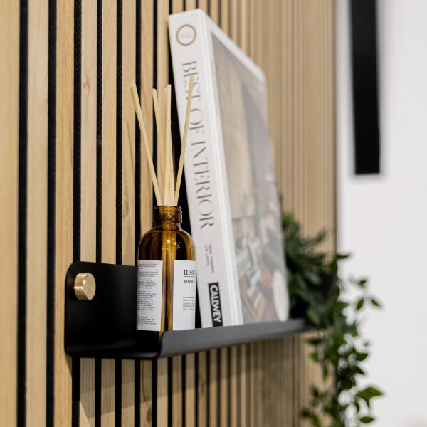 CREATE | Narrow Shelf for our wood slatwall