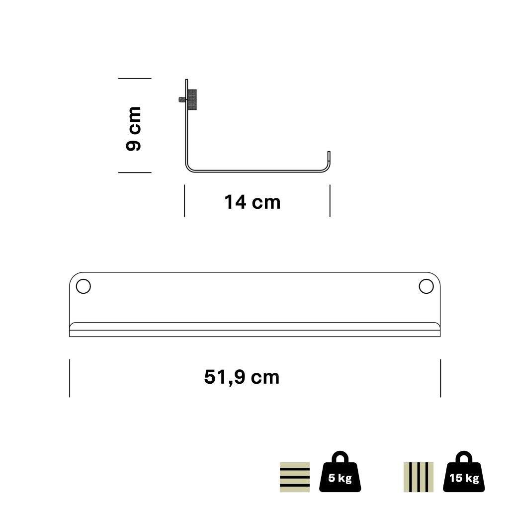 CREATE | Wide Shelf for acoustic panel